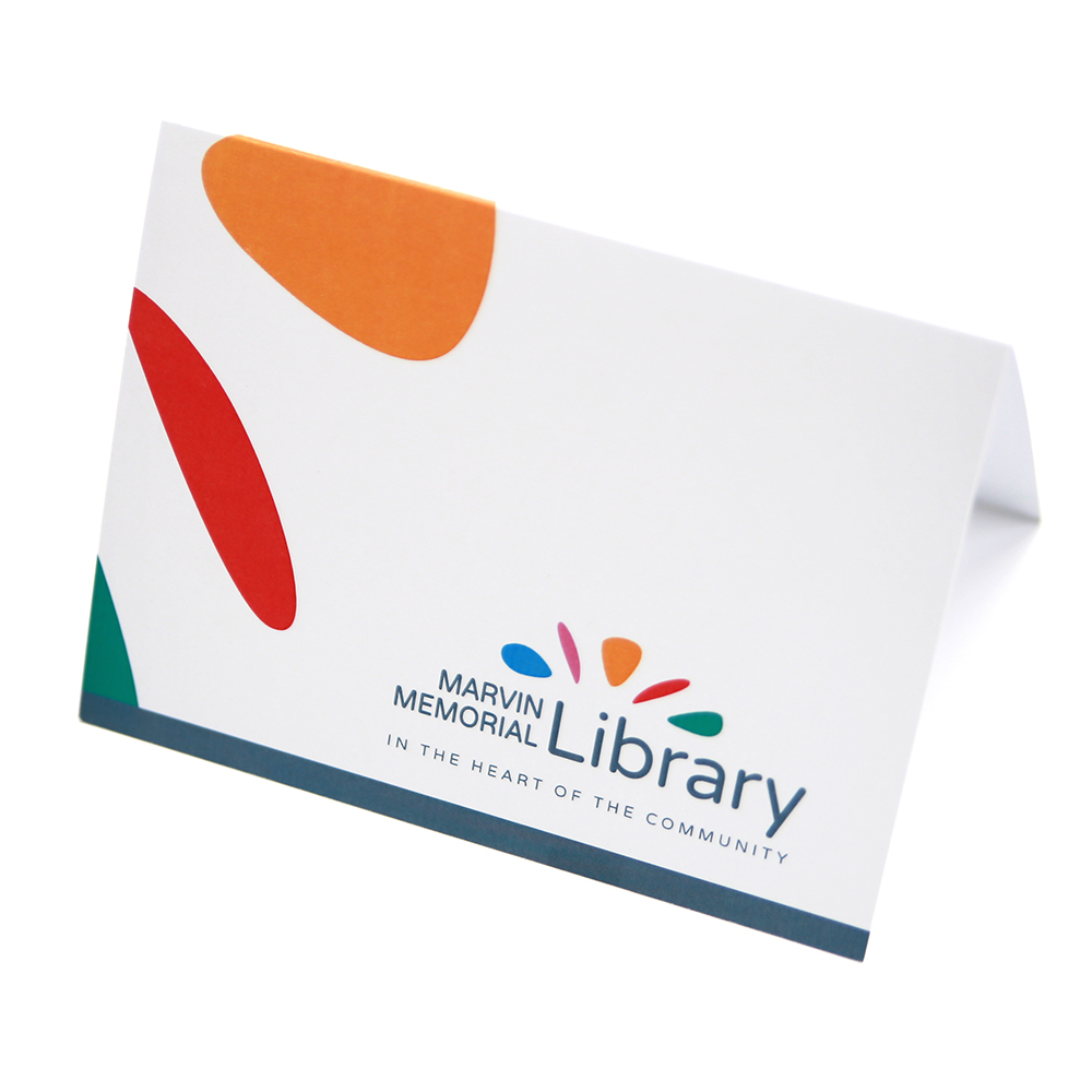 Marvin Memorial Library notecard
