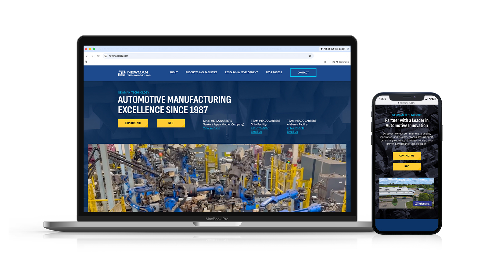 Newman Technology Inc. Website