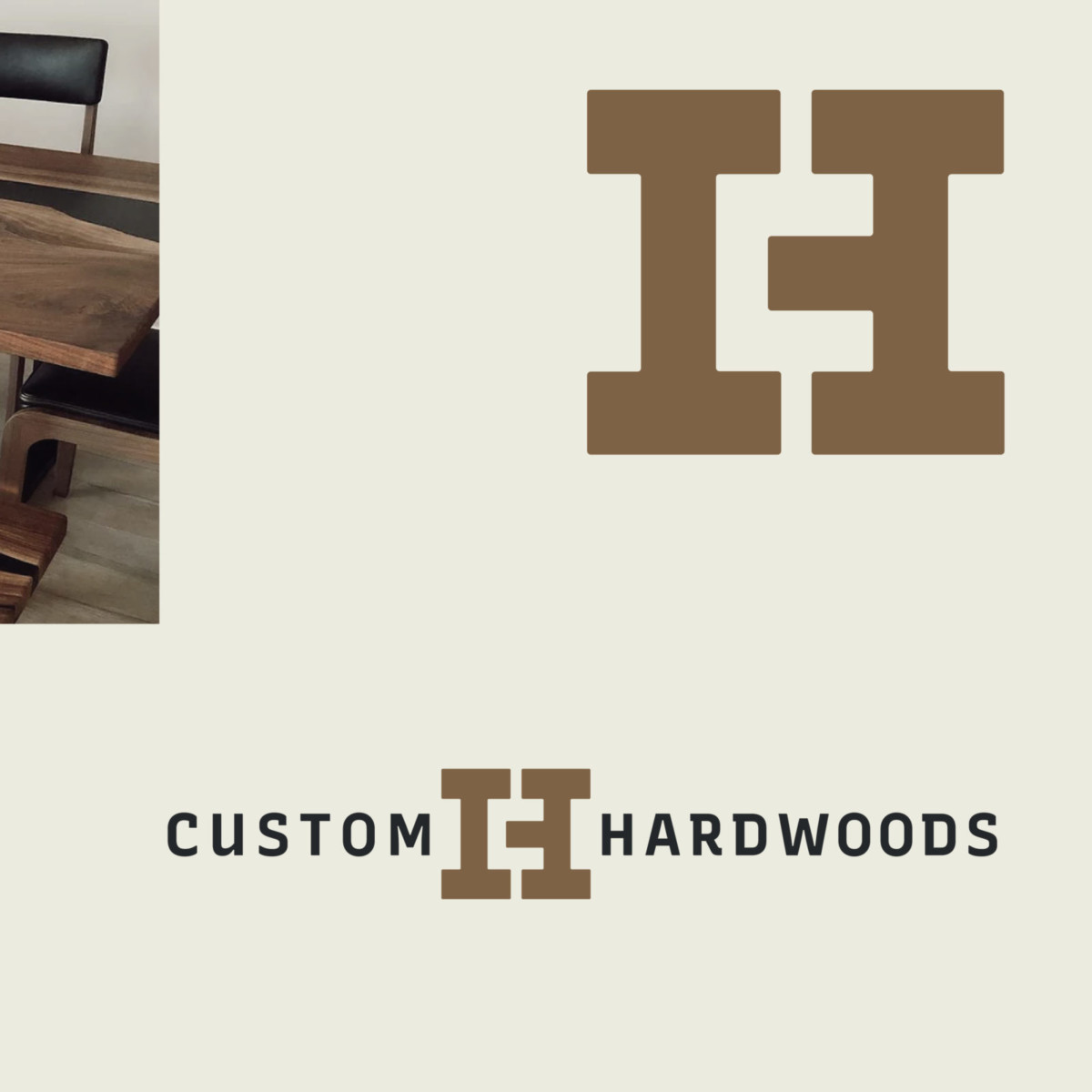 Custom hard woods branding